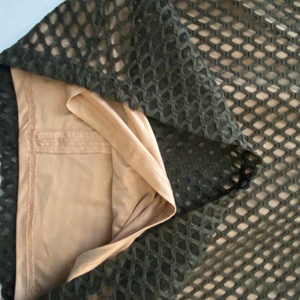 GUESS dress in Olive and Nude/Cream - NWT (NY Eve Dress, Christmas Dress, etc) - Picture 6 of 9